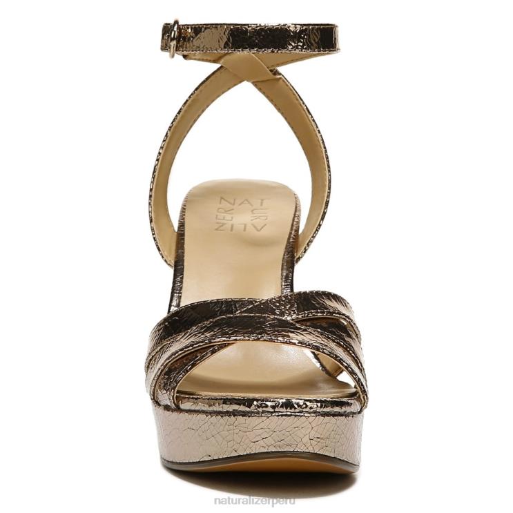 mujer Naturalizer cuero marron luna sandalia de vestir mallory RTZ4T495 - Imagen 5