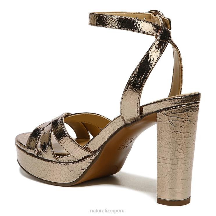 mujer Naturalizer cuero marron luna sandalia de vestir mallory RTZ4T495 - Imagen 8