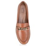 mujer Naturalizer cuero marrón mocasín aserrador RTZ4T402 - Imagen 4