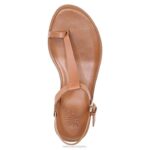 mujer Naturalizer cuero marrón té inglés sandalia fifi RTZ4T358 - Imagen 4
