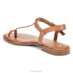 mujer Naturalizer cuero marrón té inglés sandalia fifi RTZ4T358 - Imagen 8