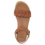 mujer Naturalizer cuero marrón té inglés sandalia neila RTZ4T207 - Imagen 4