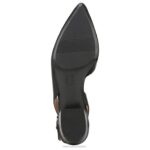mujer Naturalizer cuero negro bancos puntiagudos planos RTZ4T82 - Imagen 7
