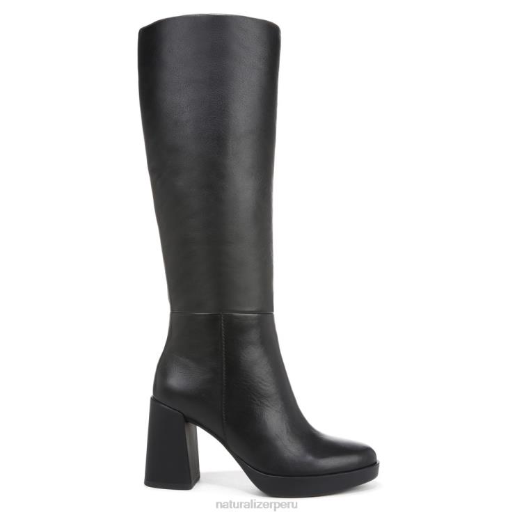 mujer Naturalizer cuero negro bota alta hasta la rodilla gen n align RTZ4T373 - Imagen 2