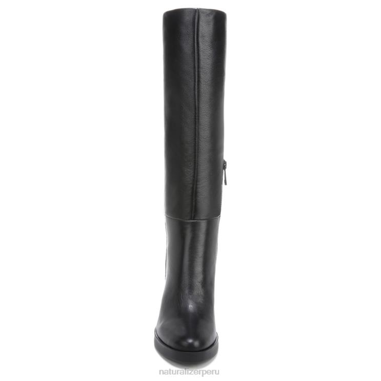 mujer Naturalizer cuero negro bota alta hasta la rodilla gen n align RTZ4T373 - Imagen 5