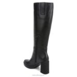 mujer Naturalizer cuero negro bota alta hasta la rodilla gen n align RTZ4T373 - Imagen 8