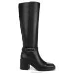 mujer Naturalizer cuero negro bota de montar elliot RTZ4T635 - Imagen 2