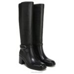 mujer Naturalizer cuero negro bota de montar elliot RTZ4T635