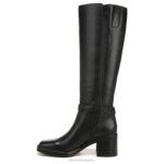 mujer Naturalizer cuero negro bota de montar elliot RTZ4T635 - Imagen 3