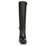 mujer Naturalizer cuero negro bota de montar elliot RTZ4T635 - Imagen 5