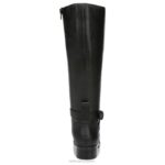 mujer Naturalizer cuero negro bota de montar rena de pantorrilla ancha RTZ4T253 - Imagen 6