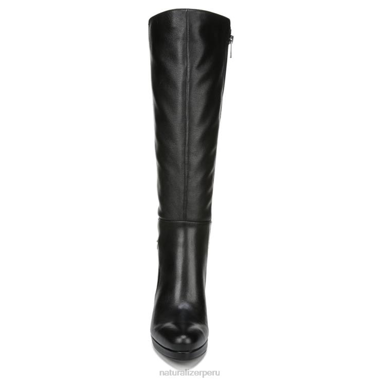 mujer Naturalizer cuero negro bota de vestir de pantorrilla ancha tai RTZ4T686 - Imagen 5