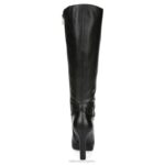 mujer Naturalizer cuero negro bota de vestir de pantorrilla ancha tai RTZ4T686 - Imagen 6