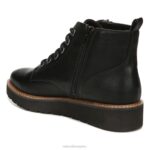 mujer Naturalizer cuero negro bota eeva RTZ4T607 - Imagen 8