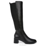 mujer Naturalizer cuero negro bota impermeable hasta la rodilla brent RTZ4T240 - Imagen 2