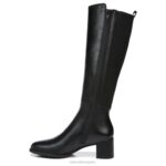 mujer Naturalizer cuero negro bota impermeable hasta la rodilla brent RTZ4T240 - Imagen 3