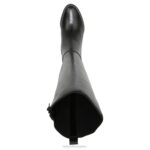 mujer Naturalizer cuero negro bota impermeable hasta la rodilla brent RTZ4T240 - Imagen 4