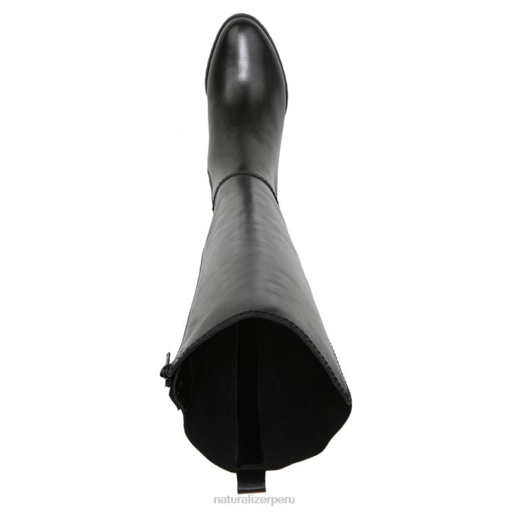 mujer Naturalizer cuero negro bota impermeable hasta la rodilla brent RTZ4T240 - Imagen 4