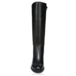 mujer Naturalizer cuero negro bota impermeable hasta la rodilla brent RTZ4T240 - Imagen 5