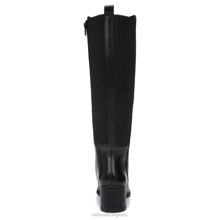mujer Naturalizer cuero negro bota impermeable hasta la rodilla brent RTZ4T240 - Imagen 6