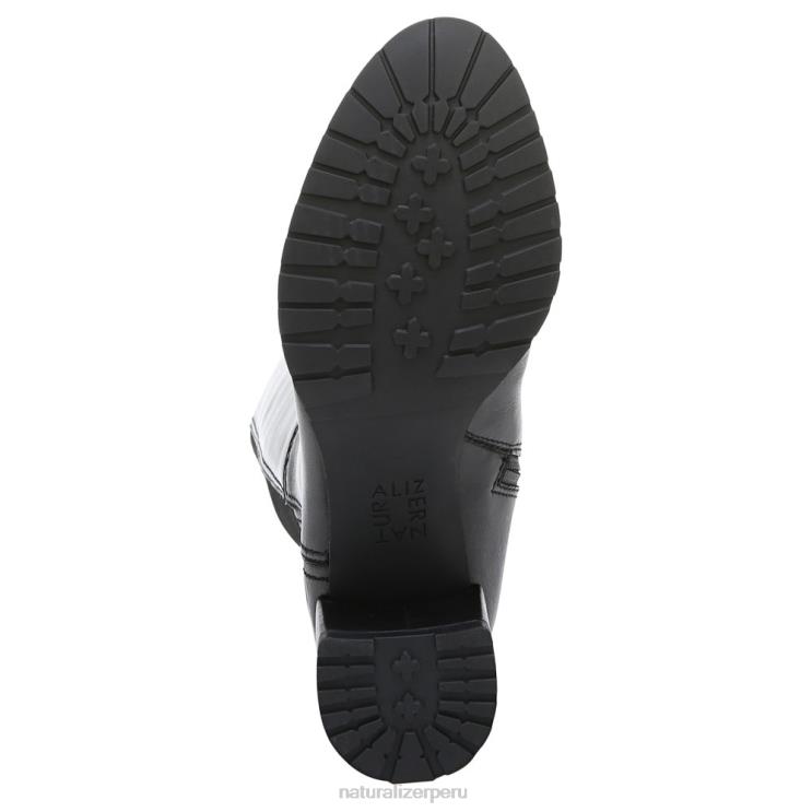 mujer Naturalizer cuero negro bota impermeable hasta la rodilla brent RTZ4T240 - Imagen 7