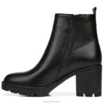 mujer Naturalizer cuero negro bota impermeable verney RTZ4T269 - Imagen 3