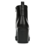 mujer Naturalizer cuero negro bota impermeable verney RTZ4T269 - Imagen 6