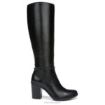 mujer Naturalizer cuero negro bota kalina hasta la rodilla RTZ4T205 - Imagen 2