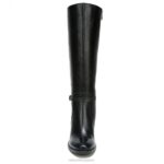 mujer Naturalizer cuero negro bota kalina hasta la rodilla RTZ4T205 - Imagen 5