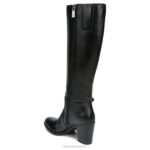 mujer Naturalizer cuero negro bota kalina hasta la rodilla RTZ4T205 - Imagen 8