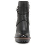 mujer Naturalizer cuero negro bota lira RTZ4T656 - Imagen 5