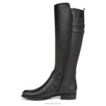 mujer Naturalizer cuero negro botas hasta la rodilla jessie RTZ4T277 - Imagen 3