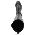 mujer Naturalizer cuero negro botas hasta la rodilla jessie RTZ4T277 - Imagen 4
