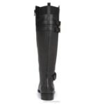 mujer Naturalizer cuero negro botas hasta la rodilla jessie RTZ4T277 - Imagen 6