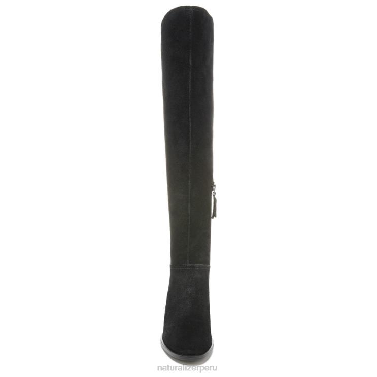 mujer Naturalizer cuero negro botas por encima de la rodilla kyrie RTZ4T284 - Imagen 5