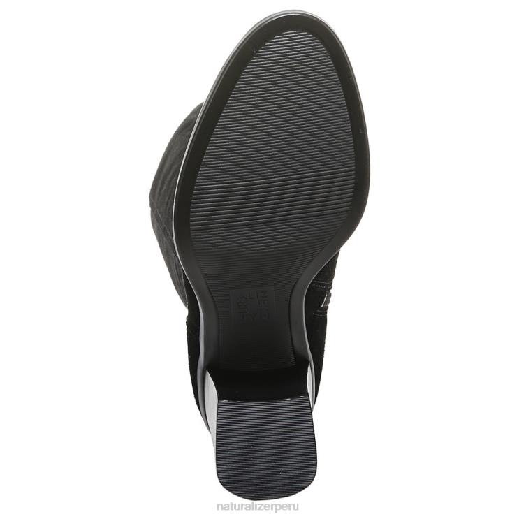 mujer Naturalizer cuero negro botas por encima de la rodilla kyrie RTZ4T284 - Imagen 7