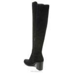 mujer Naturalizer cuero negro botas por encima de la rodilla kyrie RTZ4T284 - Imagen 8