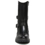 mujer Naturalizer cuero negro botín de garra RTZ4T685 - Imagen 5