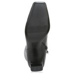 mujer Naturalizer cuero negro botín plano RTZ4T667 - Imagen 7