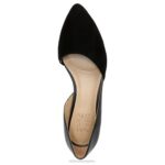mujer Naturalizer cuero negro/gamuza piso samantha d'orsay RTZ4T242 - Imagen 4