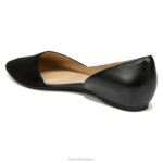 mujer Naturalizer cuero negro/gamuza piso samantha d'orsay RTZ4T242 - Imagen 8