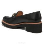 mujer Naturalizer cuero negro holgazán RTZ4T152 - Imagen 9
