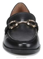 mujer Naturalizer cuero negro holgazán stevie RTZ4T260 - Imagen 5
