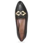 mujer Naturalizer cuero negro leala plana RTZ4T325 - Imagen 4