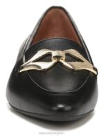 mujer Naturalizer cuero negro leala plana RTZ4T325 - Imagen 5