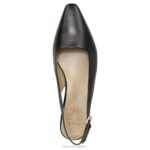 mujer Naturalizer cuero negro lesley vestido plano RTZ4T588 - Imagen 4