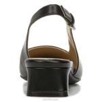 mujer Naturalizer cuero negro lesley vestido plano RTZ4T588 - Imagen 6