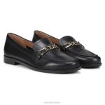 mujer Naturalizer cuero negro mocasín aserrador RTZ4T401