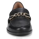 mujer Naturalizer cuero negro mocasín aserrador RTZ4T401 - Imagen 5