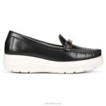 mujer Naturalizer cuero negro mocasín luanna RTZ4T37 - Imagen 2